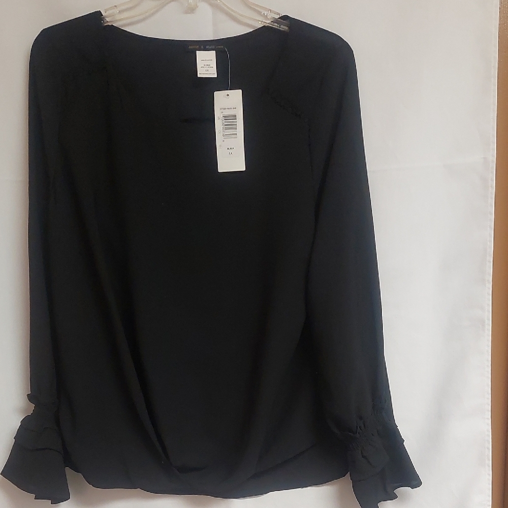 Sophisticated Black Women's Blouse